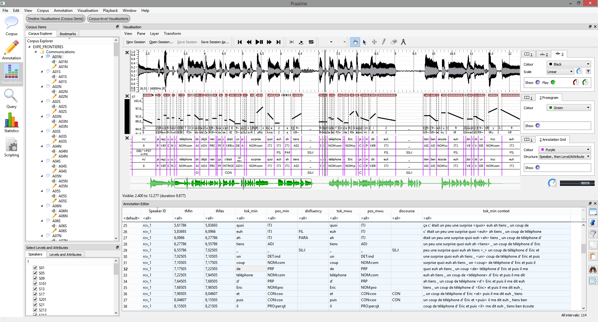 Visualiser with Annotation Editor